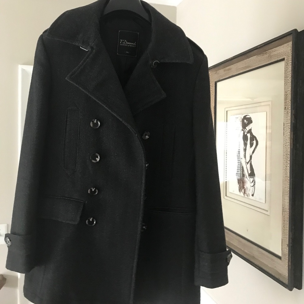 7 diamond pea coat